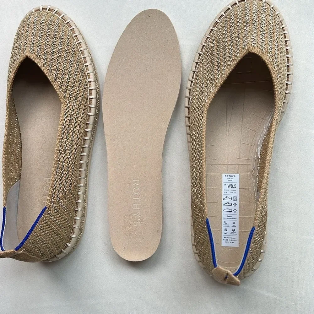 Rothy's The Espadrille Gold Stripe - Picture 15 of 17